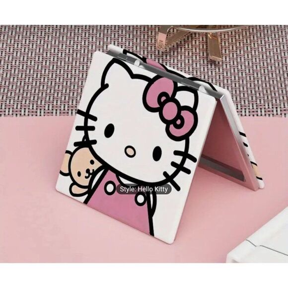 New! Sanrio Hello Kitty Series Mirror, Portable Cute Folding Makeup Mirror, Perf - Picture 2 of 3